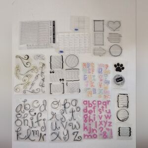 Clear Stamp Sets Lot